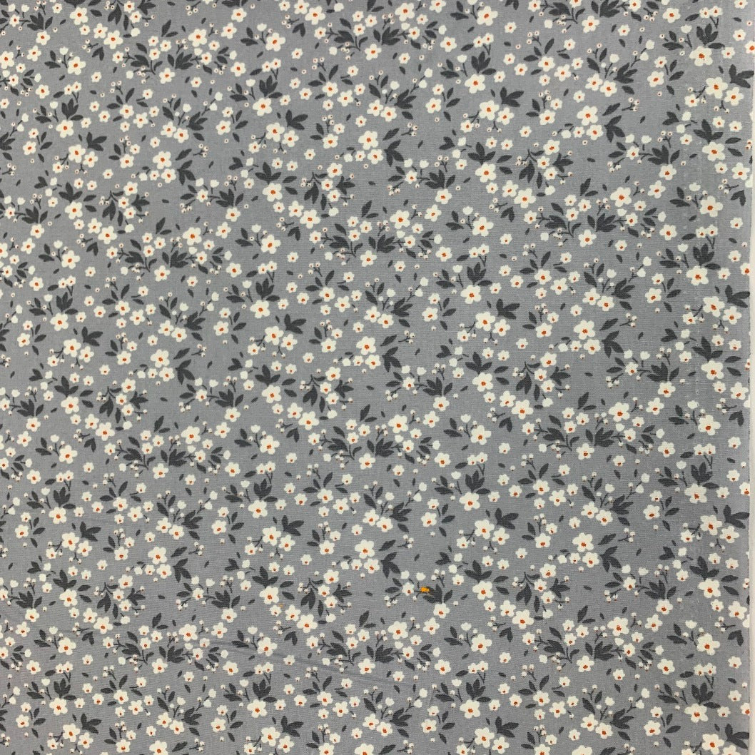 Poplin Prints Fields Pale Grey F