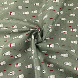 Poplin Prints Formal Feline Sage Swirl