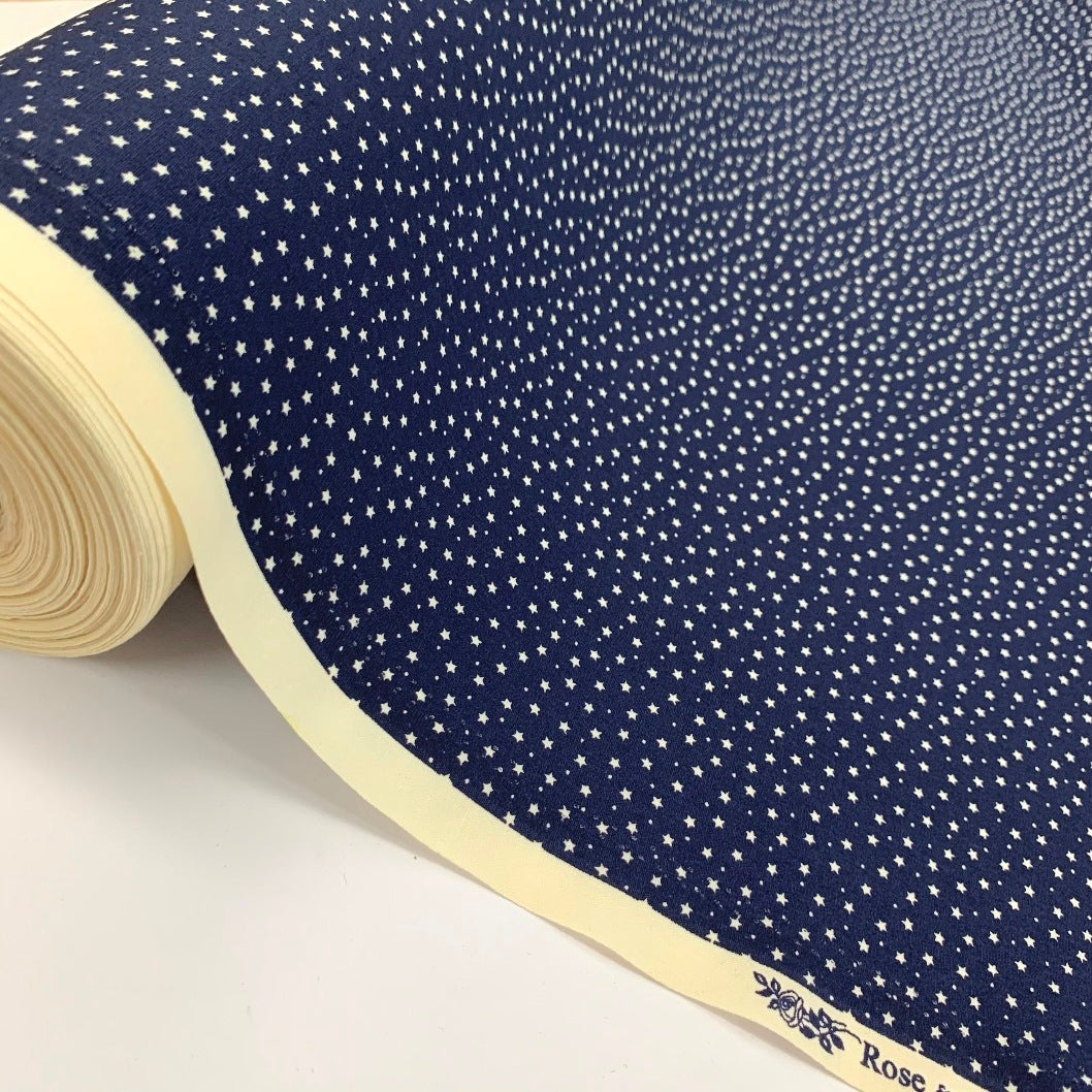 Remnant - Poplin Print - Galaxy - Navy (1m)