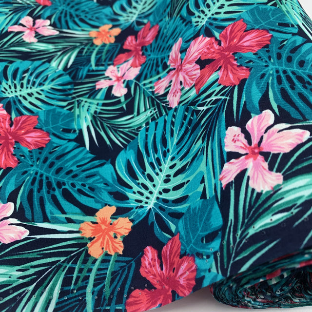 Poplin Prints Holiday Shirt Fuschia Fabric Roll