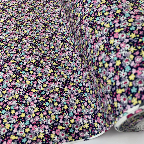 Poplin Prints Jayne Navy Fabric Roll