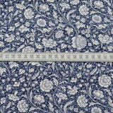 Poplin Prints Lewis Dark Navy Dark Navy Cream Cotton Dress Craft Fabric S