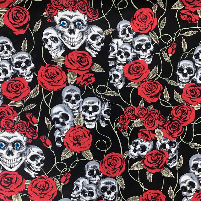 Poplin Prints Lively Death Pattern