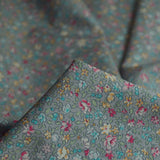 Poplin Prints Manor House Cu Grey Small Floral Cotton