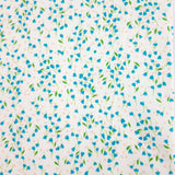 Poplin Prints Meadows Teal Small Scale Flowers Cotton Printed Fabric Pattern Fabric Photo