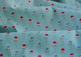 Poplin Prints Polly Aqua Floral Cotton Cu