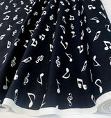Poplin Prints Rythm Nation Notes Music Themed Fabric Roll Fabric Photo