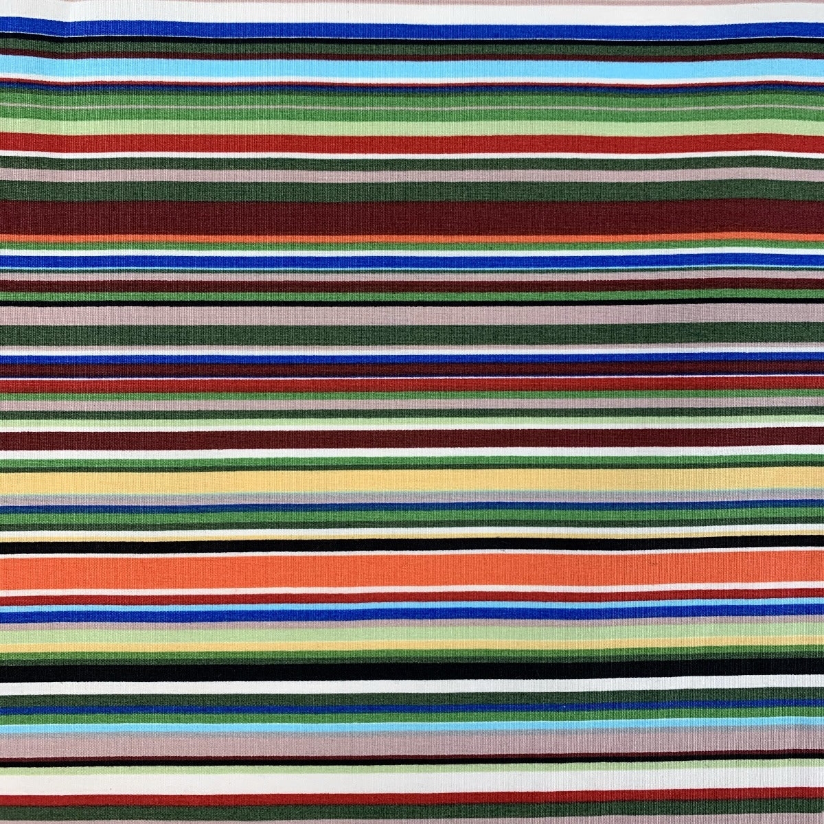Remnant - Poplin Print - Stripe - Green (0.9m)