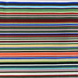 Remnant - Poplin Print - Stripe - Green (0.9m)