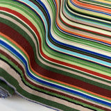 Remnant - Poplin Print - Stripe - Green (0.9m)