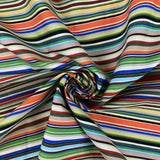 Remnant - Poplin Print - Stripe - Green (0.9m)
