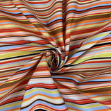Poplin Prints Stripe Multi Swirl
