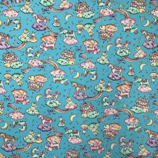 Poplin Prints Sweet Dreams Sky Blue Pattern