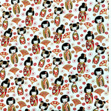 Poplin Prints Turning Japanese White F