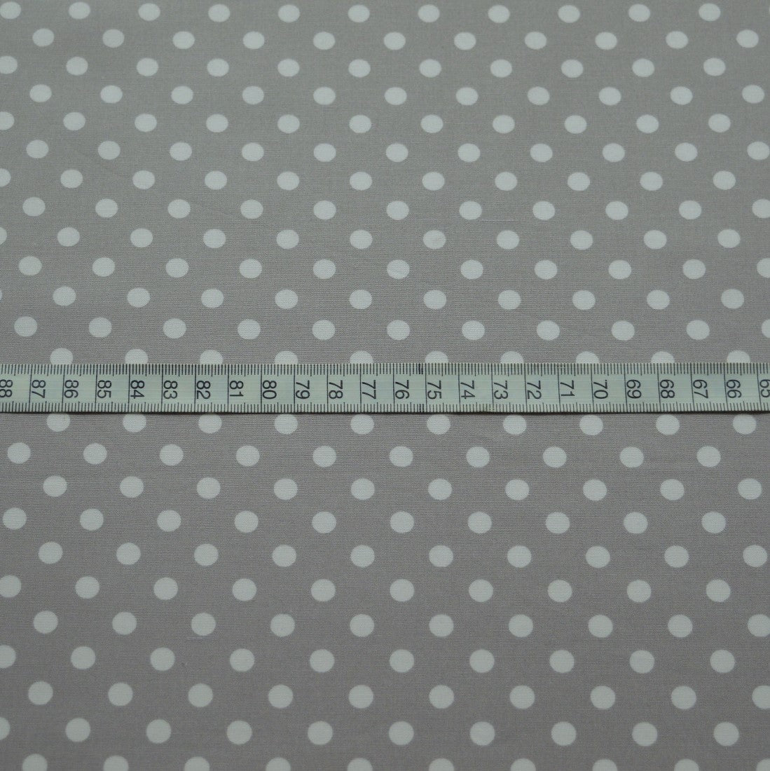 Poplin Prints Wat Spot Silver Silver Grey Polka Dot Cotton Poplin Fabric S