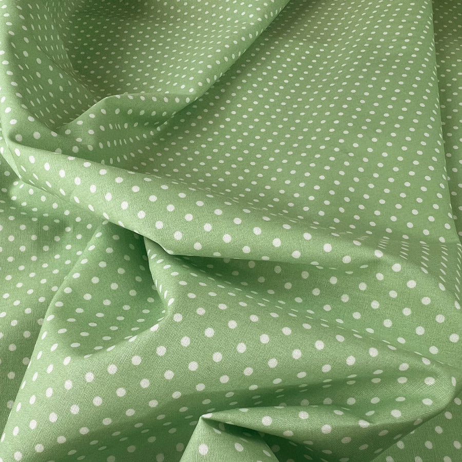 Poplin Print The Crafty Spot Apple Green Cotton Dress Fabric