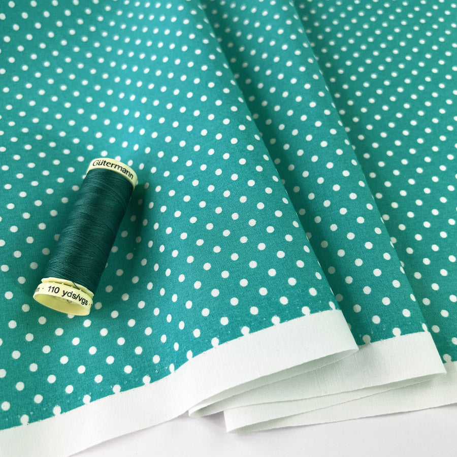 Poplin Print The Crafty Spot Aqua Cotton Dress Fabric D65323B3 Eb5E 4624 8D6B Eea071E62097