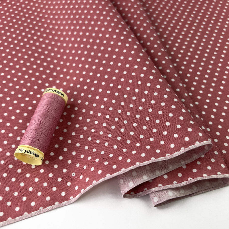 Poplin Print The Crafty Spot Dusky Pink Cotton Dress Fabric