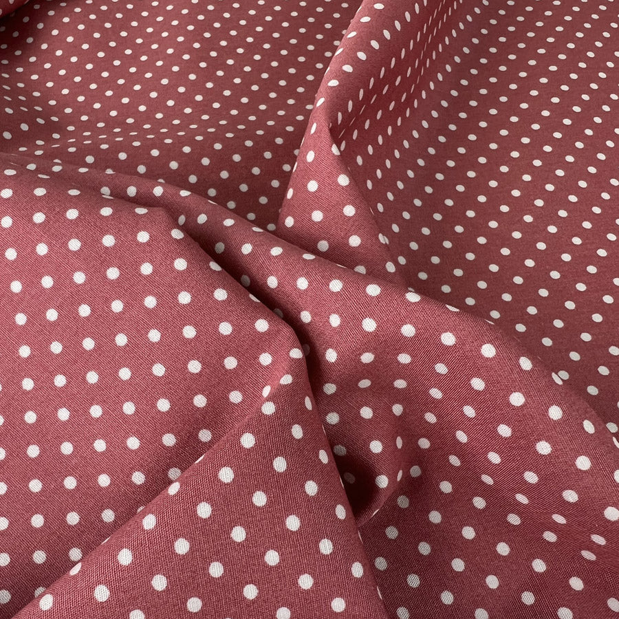 Poplin Print The Crafty Spot Dusky Pink Cotton Dress Fabric