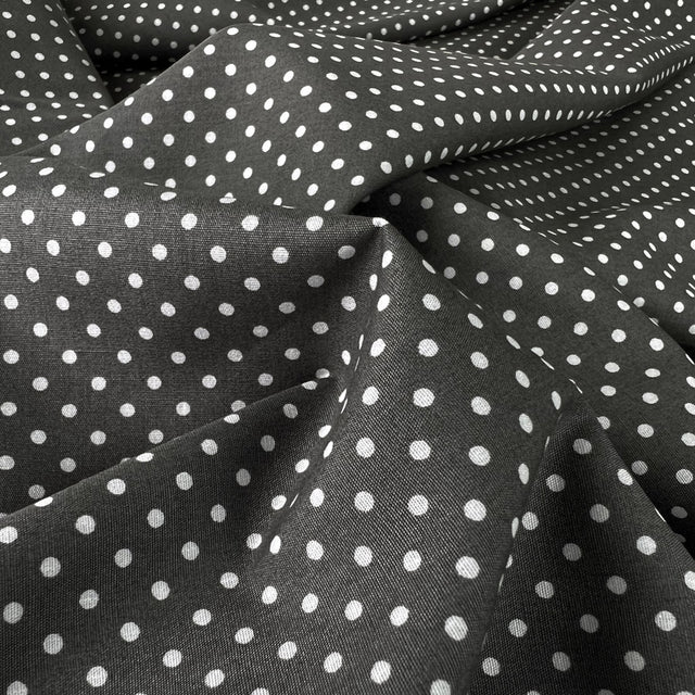 Poplin Print The Crafty Spot Grey Cotton Dress Fabric