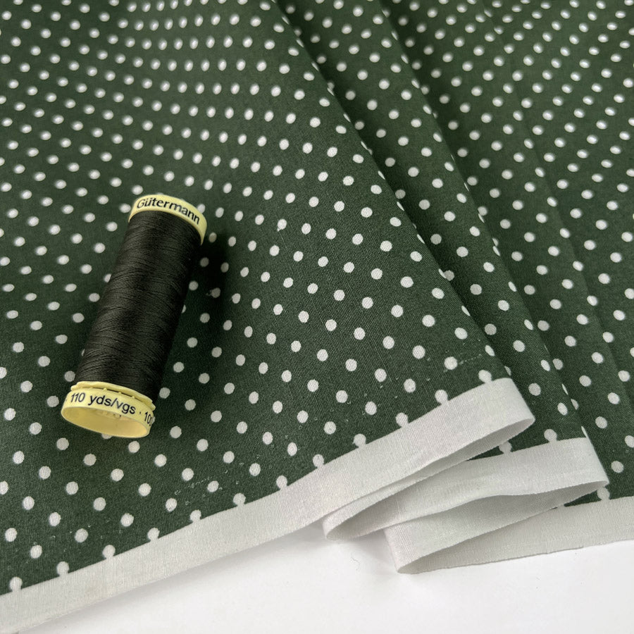 Poplin Print The Crafty Spot Old Green Cotton Dress Fabric