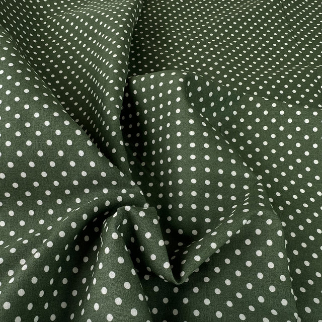 Poplin Print The Crafty Spot Old Green Cotton Dress Fabric