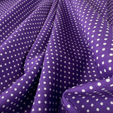 Poplin Print The Crafty Spot Purple Cotton Dress Fabric