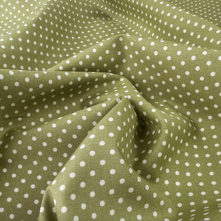 Poplin Print The Crafty Spot Sage Green Cotton Dress Fabric