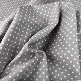 Poplin Print The Crafty Spot Silver Cotton Dress Fabric