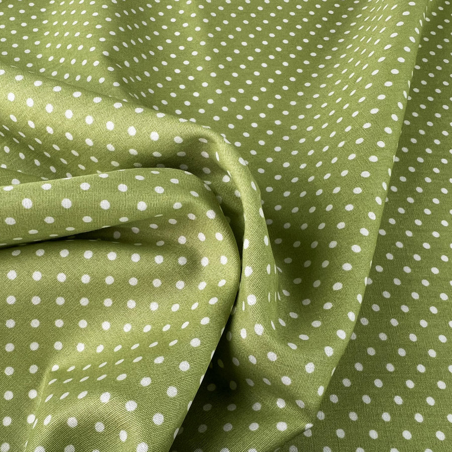 Poplin Print The Crafty Spot Soft Lime Green Cotton Dress Fabric