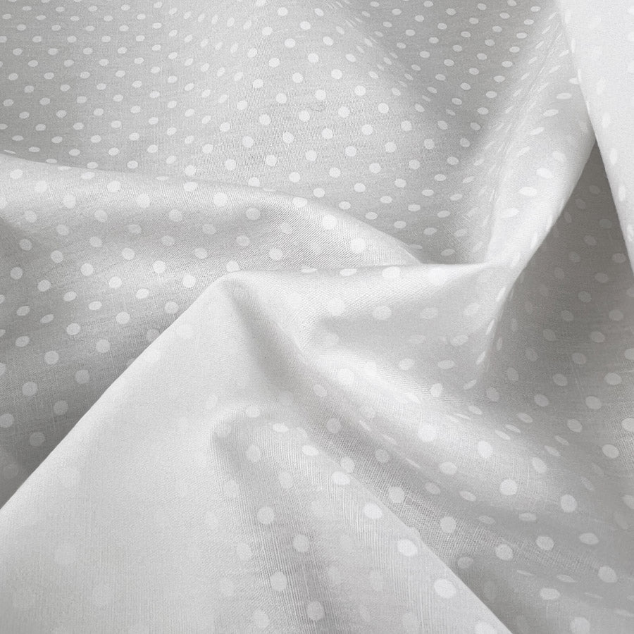 Poplin Print The Crafty Spot Soft White Cotton Dress Fabric