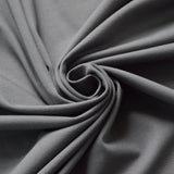 Premium Ponte Roma Grey Viscose Nylon Fabric Cud 1