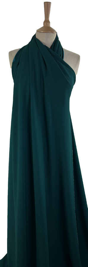 Prestige Dragonfly Teal Polyester Crepe Dressmaking Fabric Mannequin