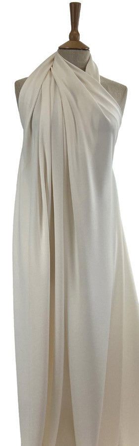 Prestige Ivory Polyester Crepe Dressmaking Fabric Mannequin