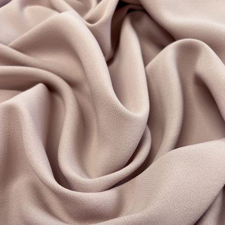 Prestige Nude Polyester Crepe Dressmaking Fabric