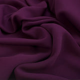 Prestige Purple Polyester Crepe Dressmaking Fabric