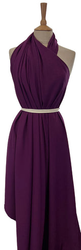 Prestige Purple Polyester Crepe Dressmaking Fabric Mannequin