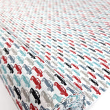 Pretty Polly Cars White Multicoloured Cars White Poly Cotton Dress Craft Fabric Fabric Photo