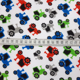Pretty Polly Tractors White Scale Fabric Photo