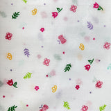 Pretty Polly Cotton Polyester Floral Print Fabric Mini Butterfly Garden Full