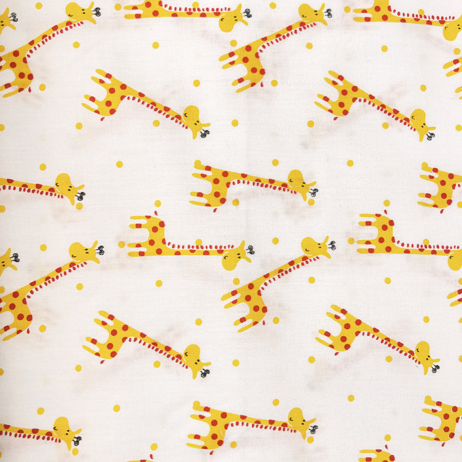 Pretty Polly Cotton Polyester Print Fabric Jolly Giraffe Full