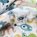 Pretty Polly Cotton Polyester Space Print Fabric Aliens R Us Close Up