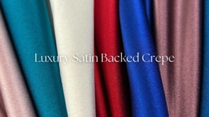 Luxury Satin Backed Crepe - Black