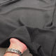 Black Viscose Linen Plain Woven Shirting Fabric  Hector - Jet Video