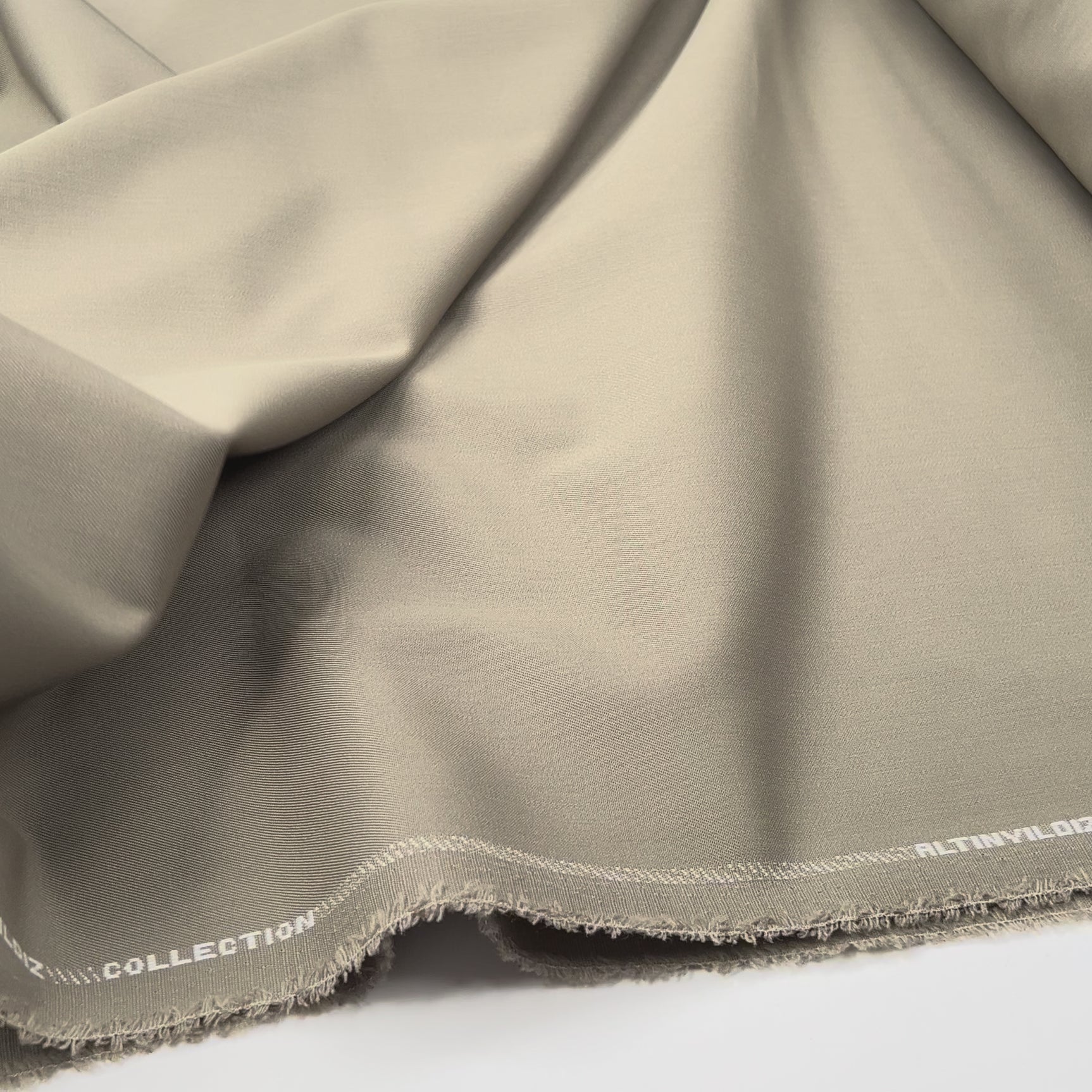 At The Slopes Polyester Wool Khaki Woven Suit Fabric Video
