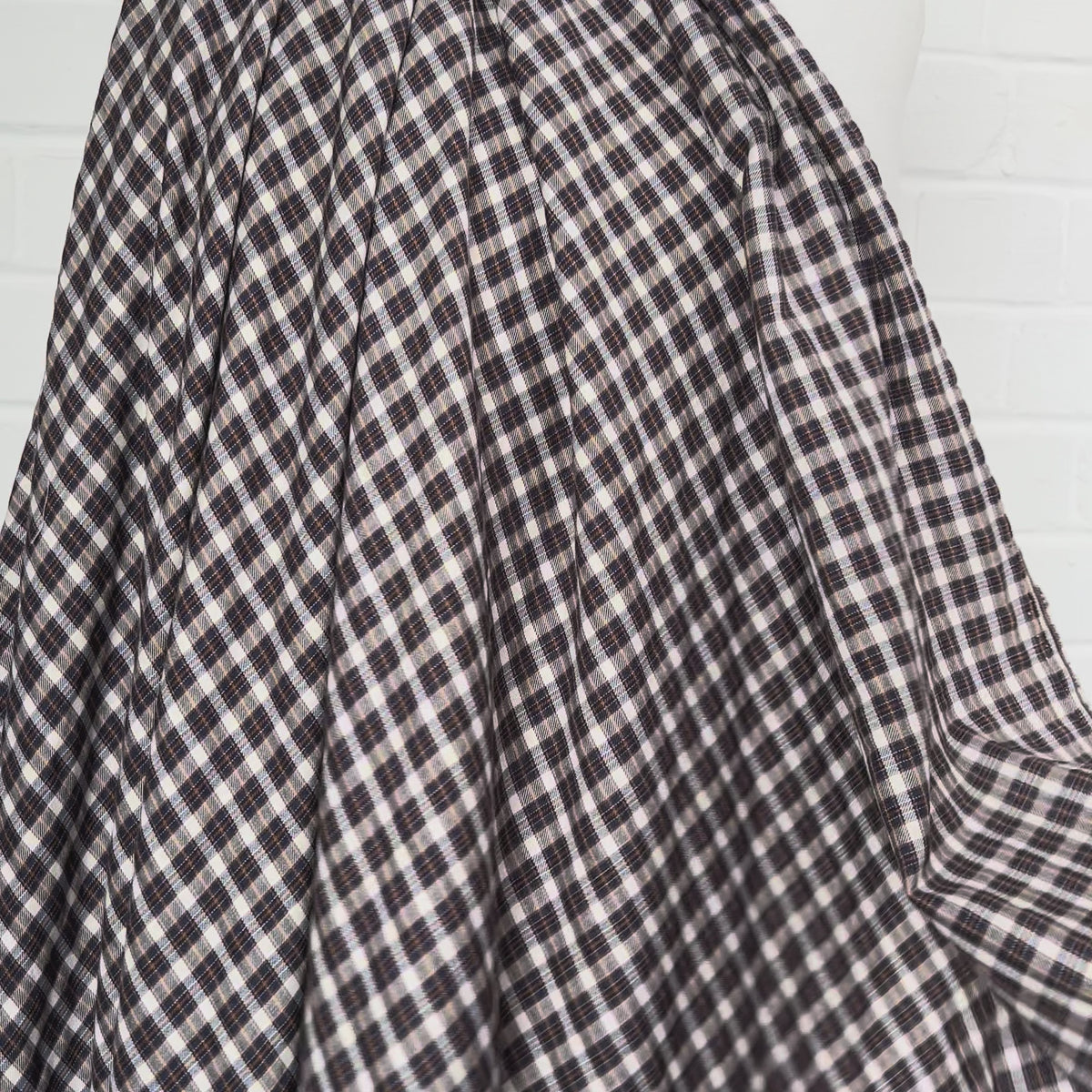Organic Farmer Cotton Recycled Polyester Check Shirt Fabric Video