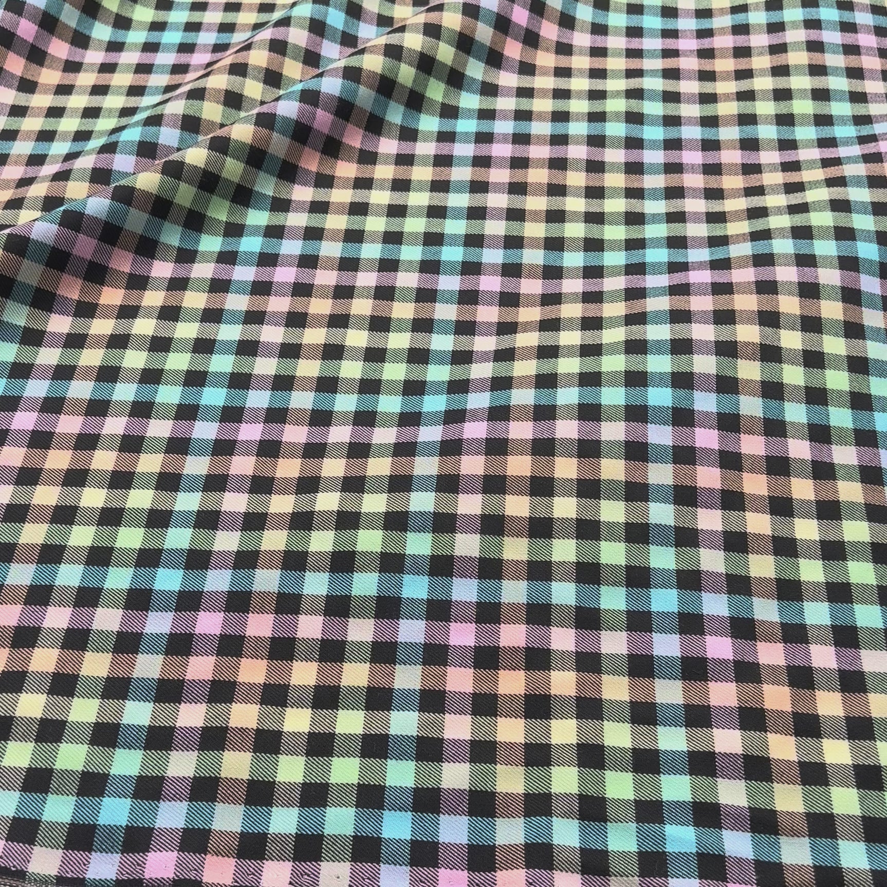 Tartan Eilidh Polyester Viscose Multicoloured Black Check Dress Fabric Video