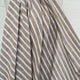 Linen Effect Stripe - Light Brown