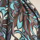 Italian Linen Cotton Turquoise Brown Abstract Fabric Fiori di Como Video