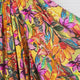 Orange Floral Print Viscose Dress Fabric Italian Challis Solara Video